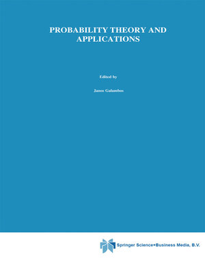 cover image of Probability Theory and Applications